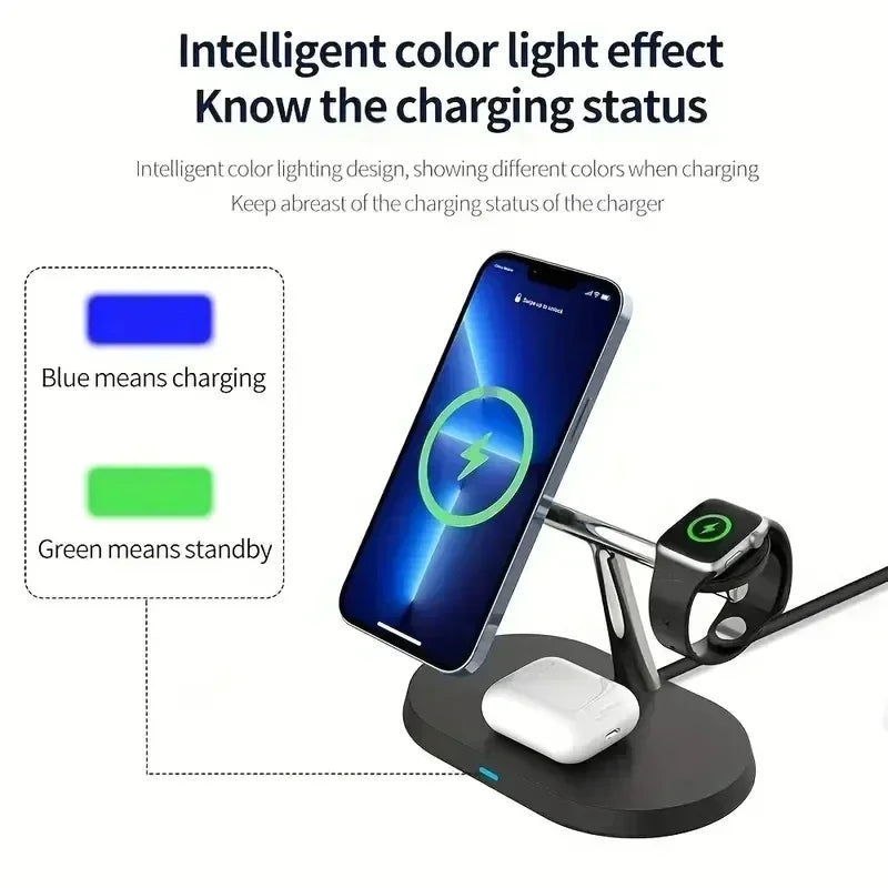 AurraCharge™ 3 in 1 Wireless Charger